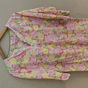 Lilly Pulitzer Butterfly Maxi Caftan Size Large